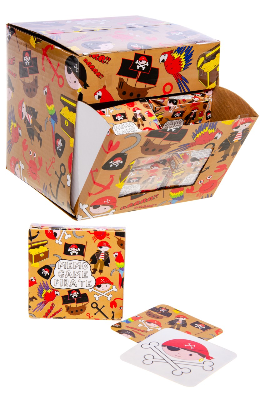 Pirate Mini Memory Game 28 Cards - Memo Matching Cards Party Bag Filler