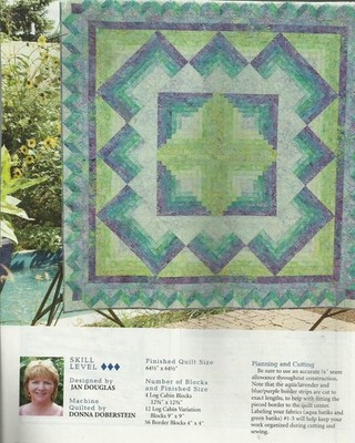 A0277 CARIBBEAN BLUE  QUILT PATTERN/INSTRUCTIONS