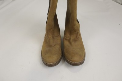 Sergio Grasso Leather Riding Boots Brown Side Lace Buckle Vibram Sole Size 36