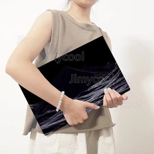 2Piece Black Dark Ocean Pattern Laptop Decal Case Universal Netbook Skin Sticker