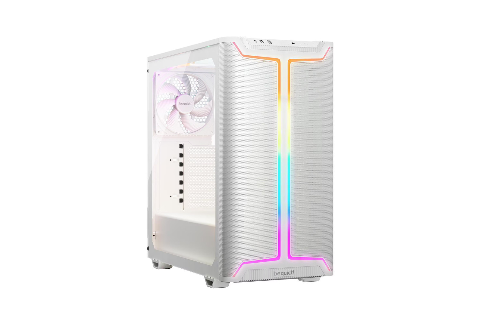 Be quiet! Pure Base 501 DX Weiß Midi Tower Gaming Gehäuse mit Seitenfenster