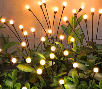 #ad 3 Packs SOLAR SWAYING Garden Outdoor Pathway Lights Open Box $20.00