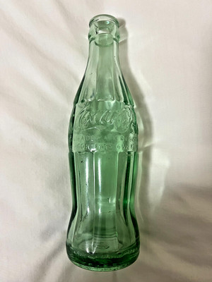 Vintage 1963 Coca Cola Green Tint 6-1/2 oz Natchitoches LA Soda Coke Bottle