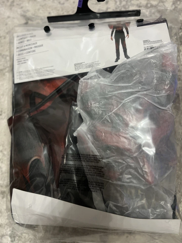 Diablo Monstruo Demonio Rojo Negro Traje Tú mismo Vestido Elegante Halloween Niño Disfraz Foto 3 de 4