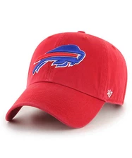 Buffalo Bills '47 Brand Red Clean Up Adjustable Dad Hat