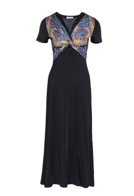 Sandro Women's Dress Long Short Sleeve Black FR 34 / US 2 XS SFPRO00757