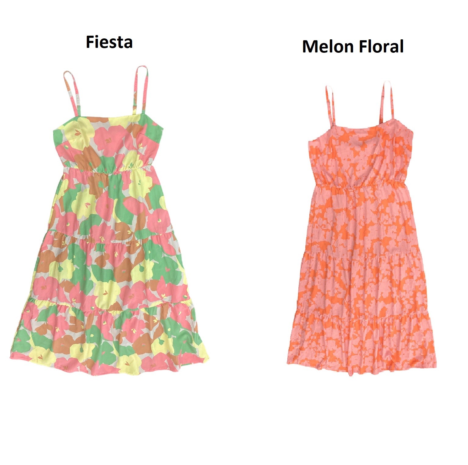 Social Standard by Sanctuary Ladies Smocked Back Dress Size M Melon Floral