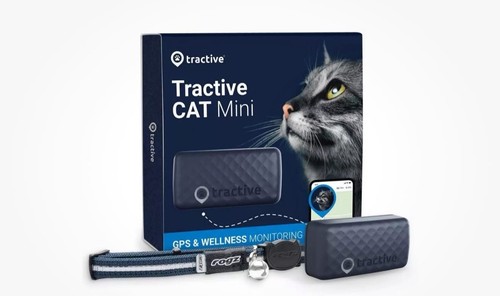 Tractive Mini GPS Cat Tracker (6.5 lbs+), Dark Blue