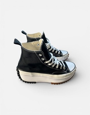Converse Run Star Hike High Top Platform Sneakers Black/White/Gum
