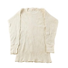 Vintage 1970s Sears Thermal Waffle Knit Long Sleeve Shirt Men's S-M