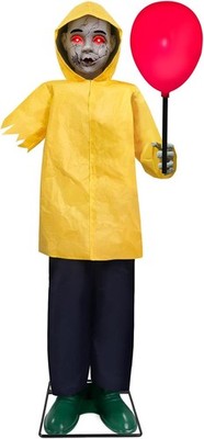 Halloween Animated 4ft. Georgie 'IT' Animatronics Prop with Glowing Balloon