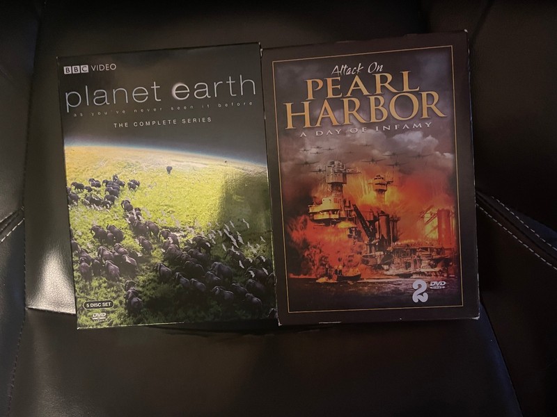 LOT OF 2 DVD SETS - ATTACK ON PEARL HARBOR & BBC VIDEO PLANET EARTH - USED