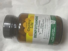 Country Life Benfotiamine 150 mg 60 Veggie Caps Exp 02/28