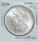 1889 p morgan silver dollar SUPER MS Dripping With Frosting A Perfect Coin