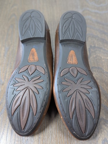 BORN Orin Leather Loafers Shoes Womens 7 Brown Buckle Slip On Comfort Logo - Picture 14 of 14