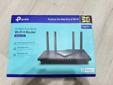 TP-Link Archer AX21 AX1800 Dual-Band Mesh Wi-Fi 6 Router Black