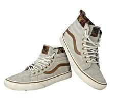 Vans SK8-Hi MTE 3M Scotchguard Shoes Mens Sz 8 GEO Gray Suede Sneakers 721454