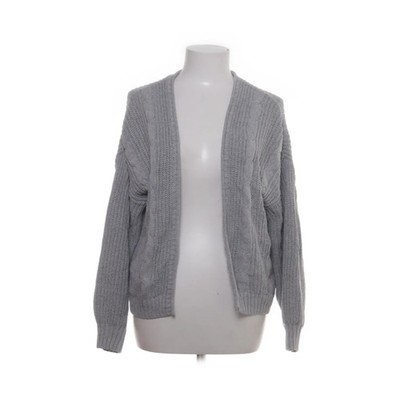 Hollister, Strickjacke, Damen, Größe: S, Grau, Einfarbig, Zopfstrick #pR2