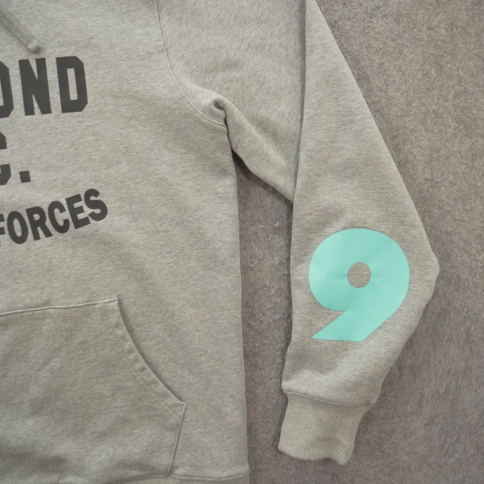 Moletom com capuz Diamond Supply masculino grande cinza forças especiais estampa gráfica - Imagem 4 de 4