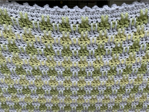 Bellissima coperta/coperta per bambini all’uncinetto a mano - 45” x 45” - regalo doccia - Foto 3 di 6