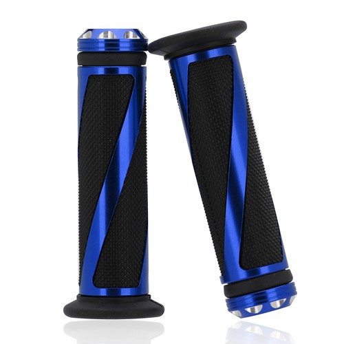 Motorcycle 7/8" Handlebar Hand Grips Rubber For Honda Yamaha Suzuki Kawasaki BMW - Picture 13 of 30
