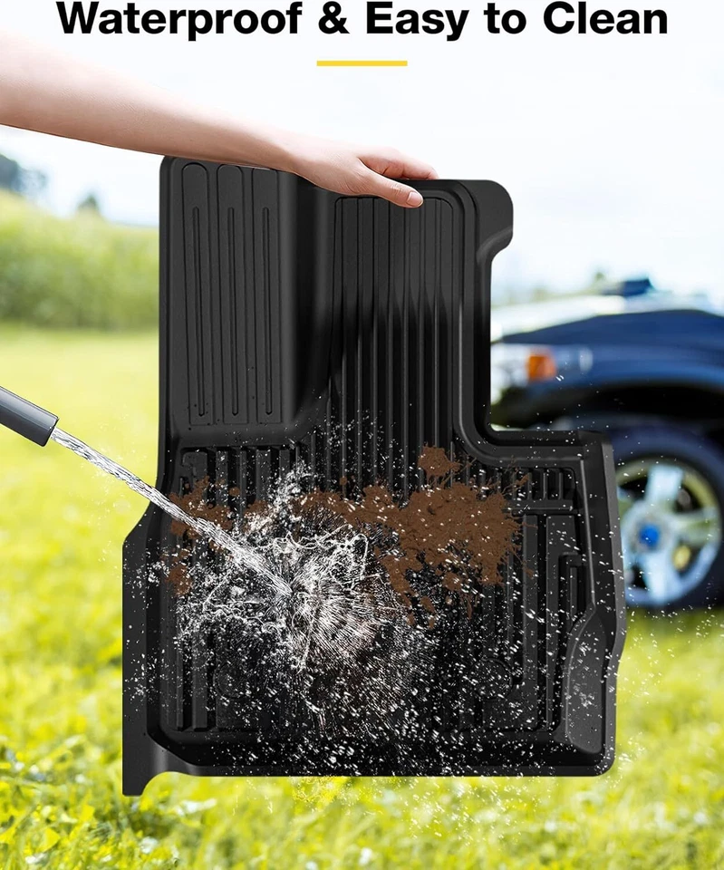 Напольные коврики 3 Вт TPE для Mercedes-Benz класса G 2019-2024 годов выпуска всепогодные 1-й и 2-й ряды - Изображение 2 из 4