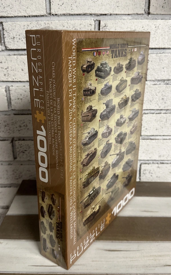Jigsaw Puzzle 1000 Piece Eurographics World War II Tanks 6000-0388 - Image 3 of 4