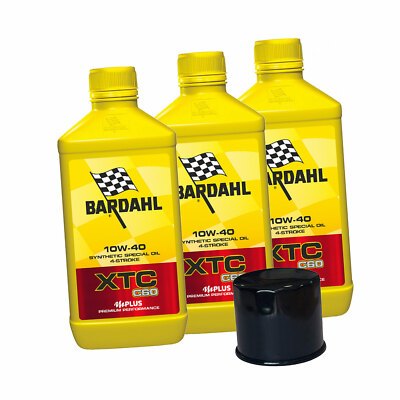 Mf1769 - Maintenance Kit 3 Lt Oil Bardahl Xtc C60 10W40 Filter Ducati Aprilia