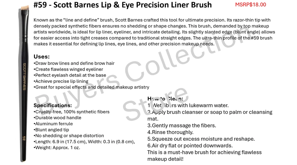 13 Pcs full set of scott barnes brushes-New! Authentic! MSRP$447.00 - Image 3 of 4