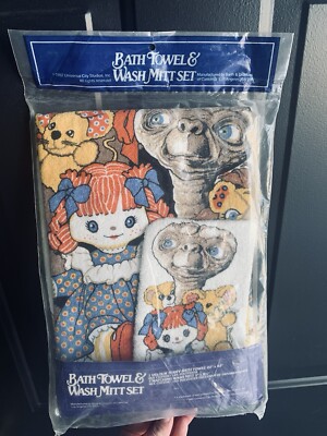 E.T. Original Packaging Bath Set From 1982