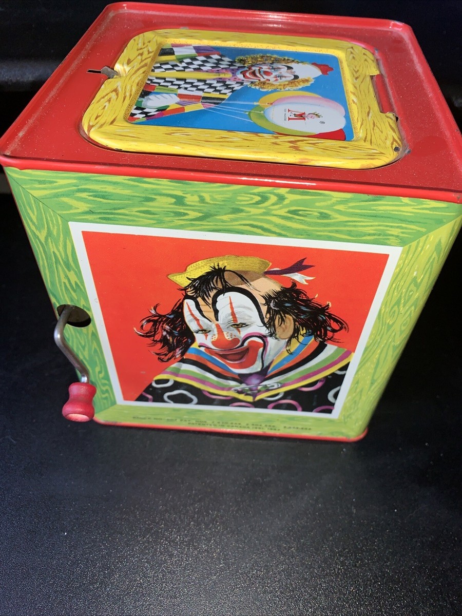 1961 Matty Mattel Jack in the Box Clown Vintage - Not Working
