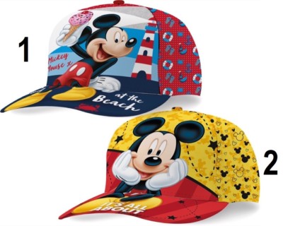 Disney Mickey Mouse Basecap Kappe Caps Cap  Satin Kinder Größe 53cm NEU