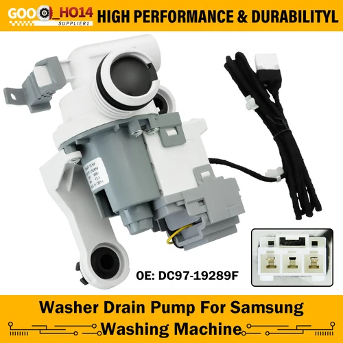 DC97-19289F Washing Machine Drain Pump Assembly for Samsung Washer DC97-19289B