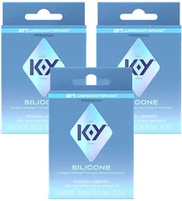 KY Silicone Based Lubricant Travel Single Use Pocket Packs -  9 Sachets 11/2026