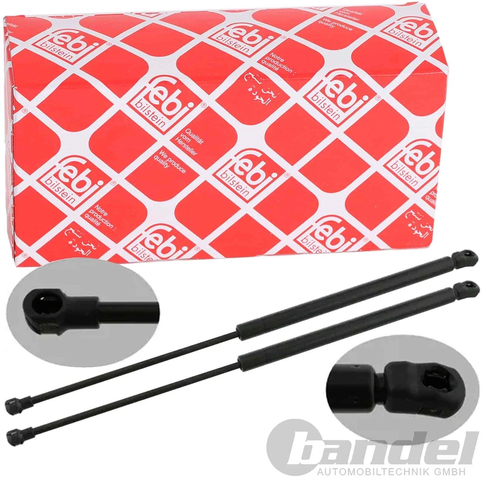 2x FEBI BILSTEIN GASFEDER KOFFER-/LADERAUM für VW POLO V 6R1 6C1 VAN 6R 1.2-1.6