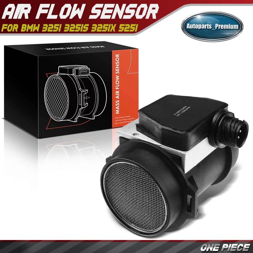 Conjunto de sensor de flujo de aire de masa para BMW E36 325i 1991-1992 325is E34 525i L6 2,5 L Foto 3 de 4