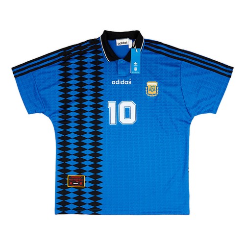 adidas Argentina 1994 Away Jersey Maradona Classic Originals Retro Top Men Size - Picture 9 of 9