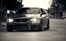 Cars grayscale roads Desk Mat Stitched