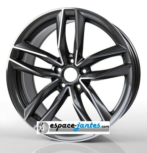 4 Jantes Alu Neuves 19 Pouces Type Audi – Noir Poli – Compatibles A1 A3 A4 A6 Q3 Q5 A5 A7 TT