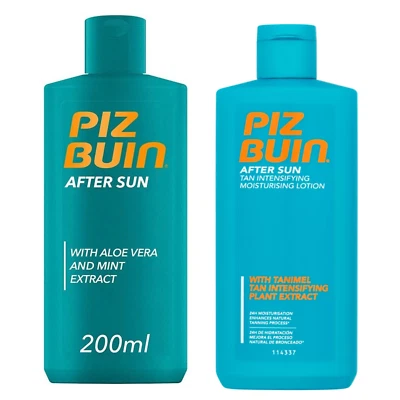 Piz Buin After Sun Soothing & Cooling Moisturising Lotion Two Types 200ml Choose