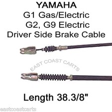 Yamaha G1 Golf Cart or G2, G9 Electric DRIVER SIDE Brake Cable J56-F6341