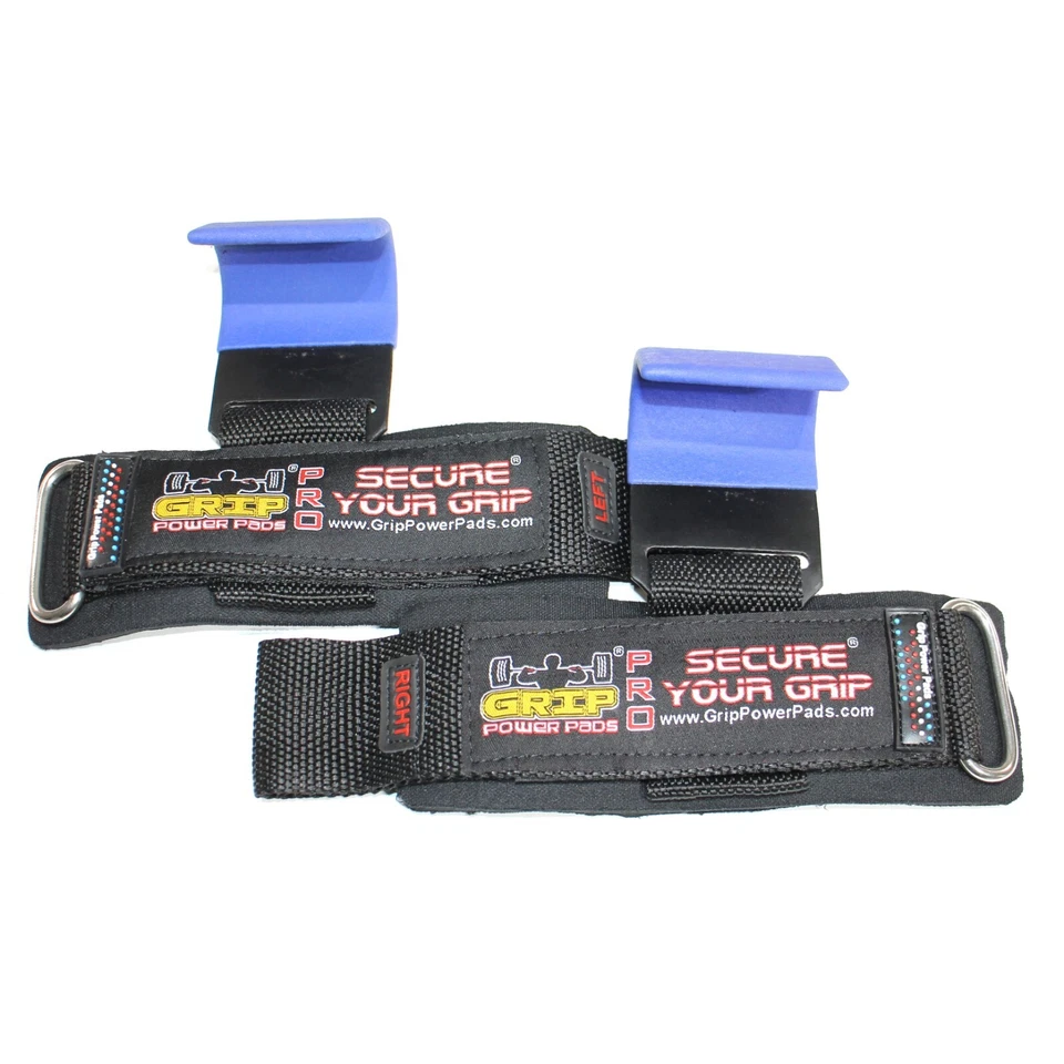 Weight Lifting Hooks Heavy Duty Lifting Wrist Straps Pull Ups Deadlift Large - Image 2 of 4