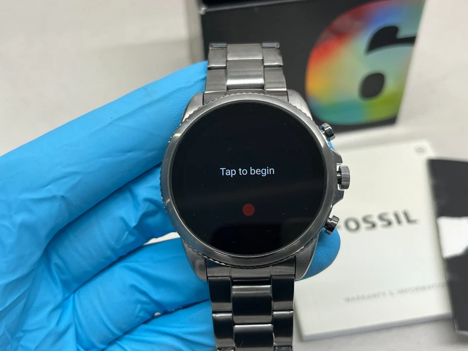 Fossil Gen 6 Touchscreen Smartwatch DW13F2 FTW4059V Gunmetal Gray USED / GOOD - Image 2 of 4