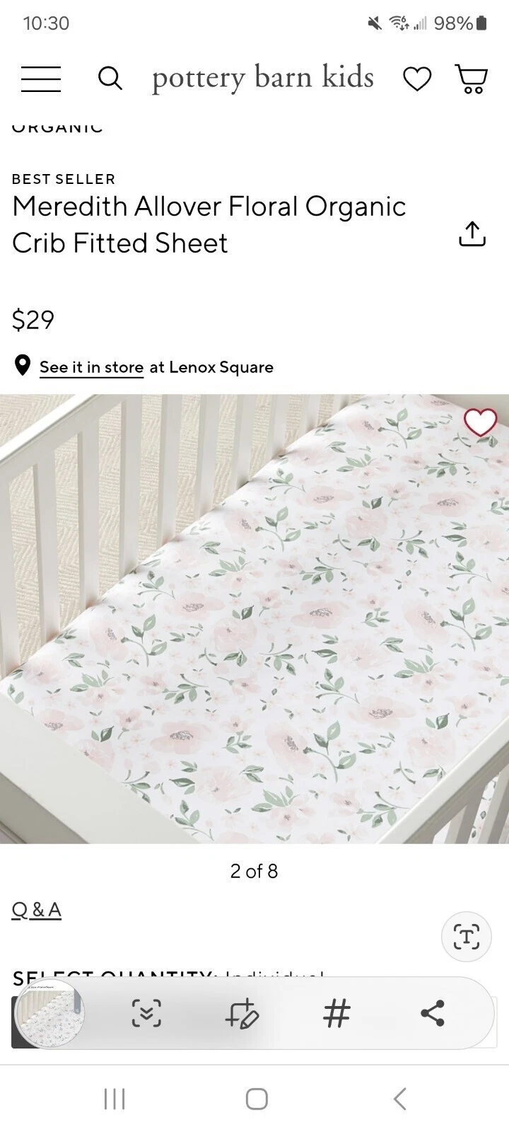 Jardín Pottery Barn Kids Multicolor Ropa de cama de vivero