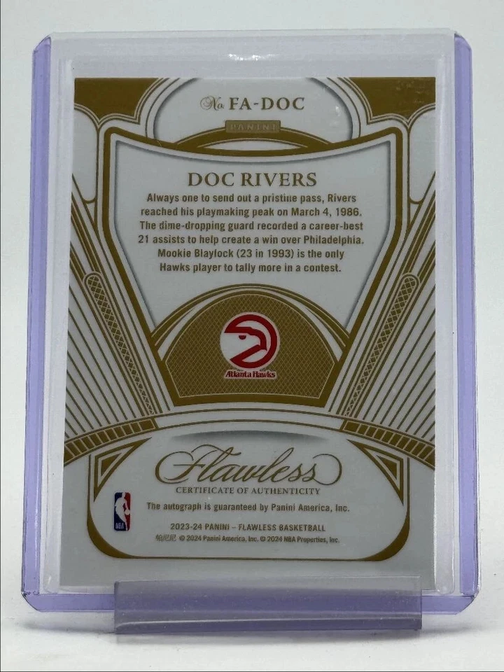 DOC RIVERS 2023-24 FLAWLESS 亲笔签名篮球金鹰亲笔签名 03/10 — 第 2/2 张图片