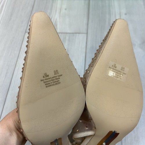 NEW Sam Edelman Bianka Mesh Slingback Heel Shoes Size 9.5 Crystals Pointed Toe - Picture 5 of 8