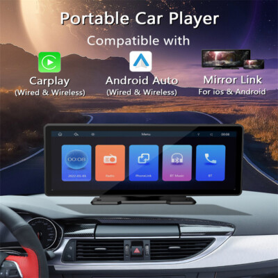 12v Tragbarer 9.3'' Auto Multimedia Player für Carplay Android Auto Mirror Link