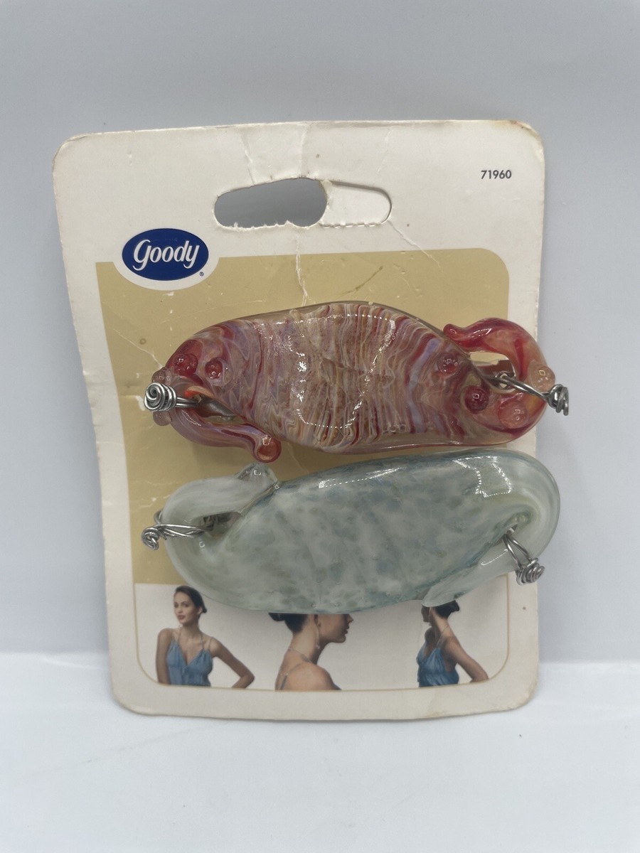 Goody Hair Hints Colorful Swirl Design Snap Barrettes 2Pk 2006 | eBay