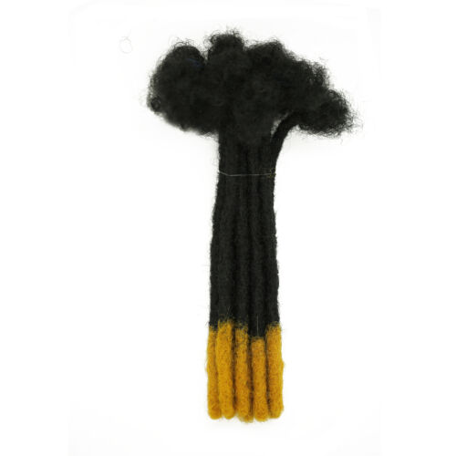 Afro Kinky natürliches Echthaar Dreadlocks Zöpfe Häkeln Flechten Haarverlängerungen - Bild 19 von 24