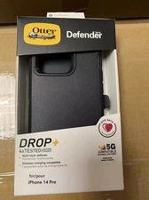OtterBox Apple iPhone 14 Pro Defender Series Case BLACK includes holster clip